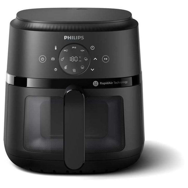 Friteuse sans huile - PHILIPS - NA220/00 - Airfryer Série 2000 4.2L - 13 modes de cuisson - fenetre de cuisson - 1500W - Noir Friteuse sans huile - PHILIPS - NA220/00 - Airfryer Série 2000 4.2L - 13 modes de cuisson - fenetre de cuisson - 1500W - Noir