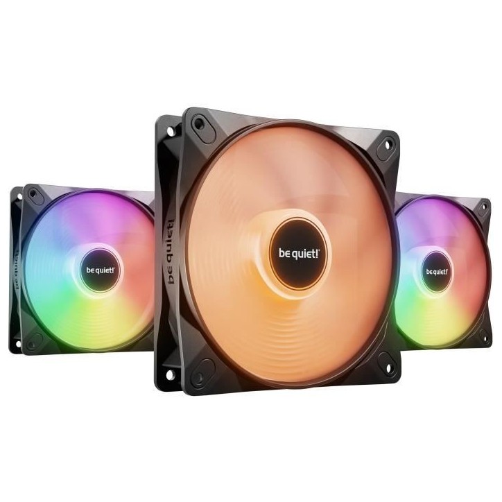 BE QUIET! - Light Wings LX - Ventilateur Boîtier - BL121 - 120 mm - PWM Triple - Pack BE QUIET! - Light Wings LX - Ventilateur Boîtier - BL121 - 120 mm - PWM Triple - Pack