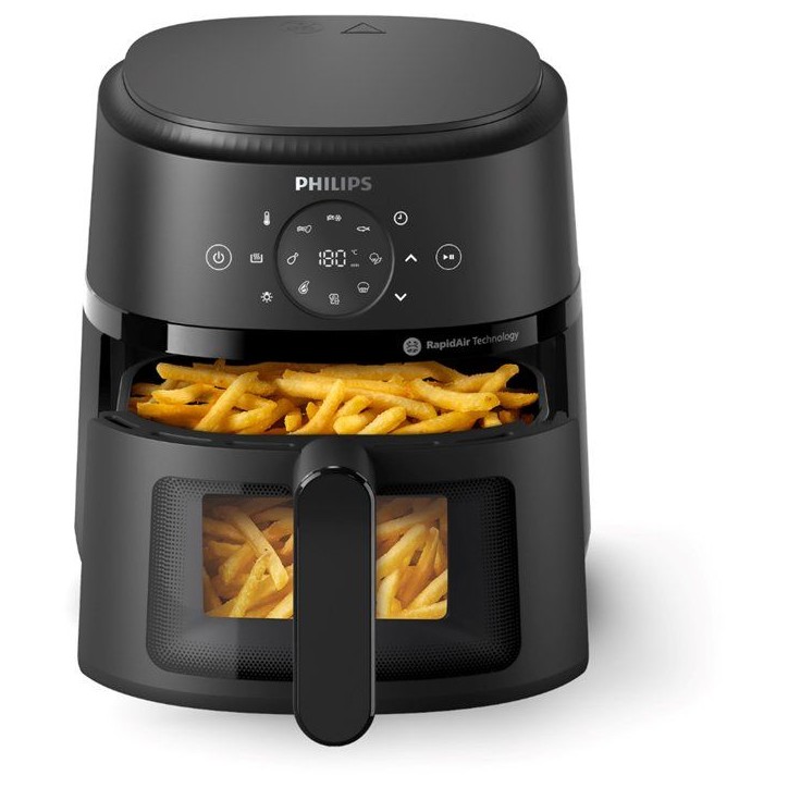 Friteuse sans huile - PHILIPS - NA210/00 - Airfryer Série 2000 - Capacité 3,2 L - 13 modes de cuisson - 1300 W - Noir Friteuse sans huile - PHILIPS - NA210/00 - Airfryer Série 2000 - Capacité 3,2 L - 13 modes de cuisson - 1300 W - Noir