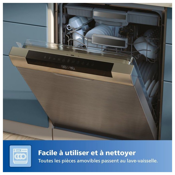 Friteuse sans huile - PHILIPS - NA210/00 - Airfryer Série 2000 - Capacité 3,2 L - 13 modes de cuisson - 1300 W - Noir Friteuse sans huile - PHILIPS - NA210/00 - Airfryer Série 2000 - Capacité 3,2 L - 13 modes de cuisson - 1300 W - Noir