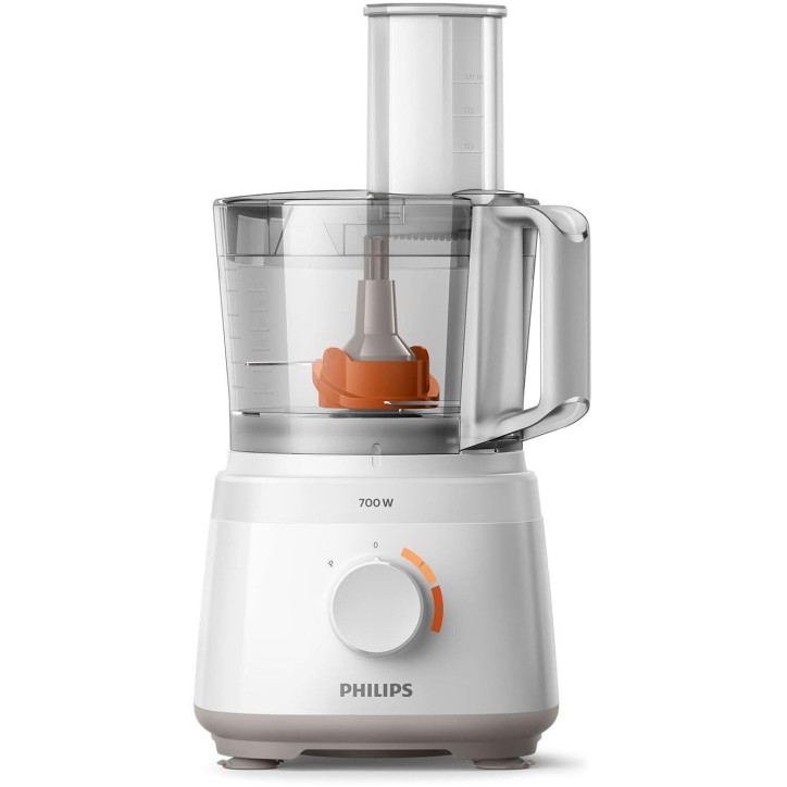 Robot de cuisine multifonction - PHILIPS - HR7320/00 - Série 3000 - 700W - bol de 2.1L - Blanc Robot de cuisine multifonction - PHILIPS - HR7320/00 - Série 3000 - 700W - bol de 2.1L - Blanc