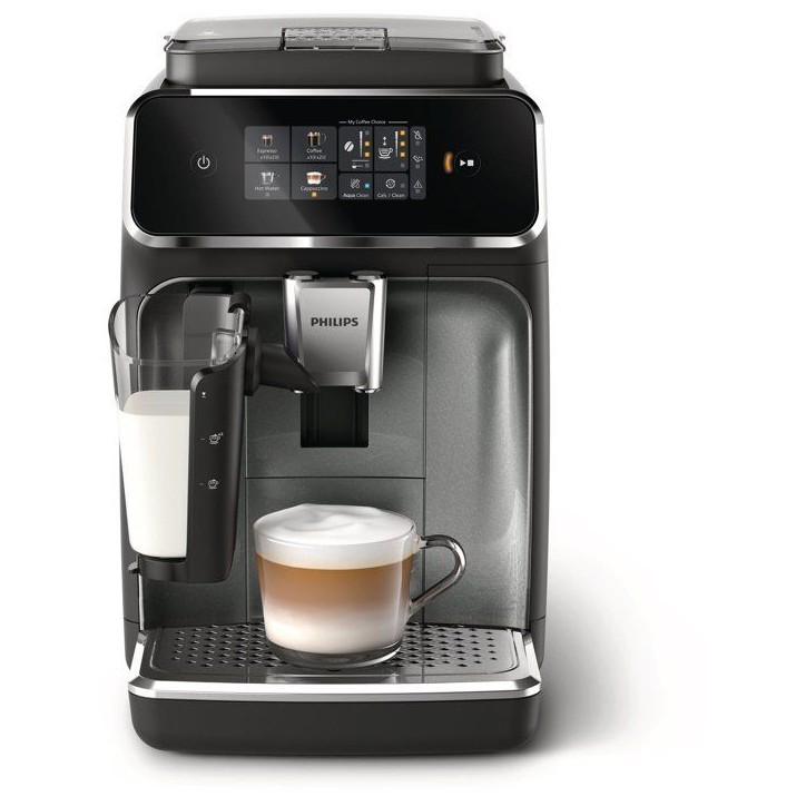 Machine a café expresso broyeur - PHILIPS - EP2339/40 - Série 2300 - LatteGo - 4 recettes - Broyage silencieux - Noir panthere Machine a café expresso broyeur - PHILIPS - EP2339/40 - Série 2300 - LatteGo - 4 recettes - Broyage silencieux - Noir panthere