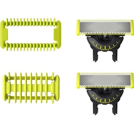 Lames de rechange - PHILIPS - OneBlade QP624/50 - Acier inoxydable - 2 lames - Protection peau
