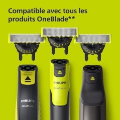 Lames de rechange - PHILIPS - OneBlade QP624/50 - Acier inoxydable - 2