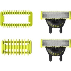 Lames de rechange - PHILIPS - OneBlade QP624/50 - Acier inoxydable - 2