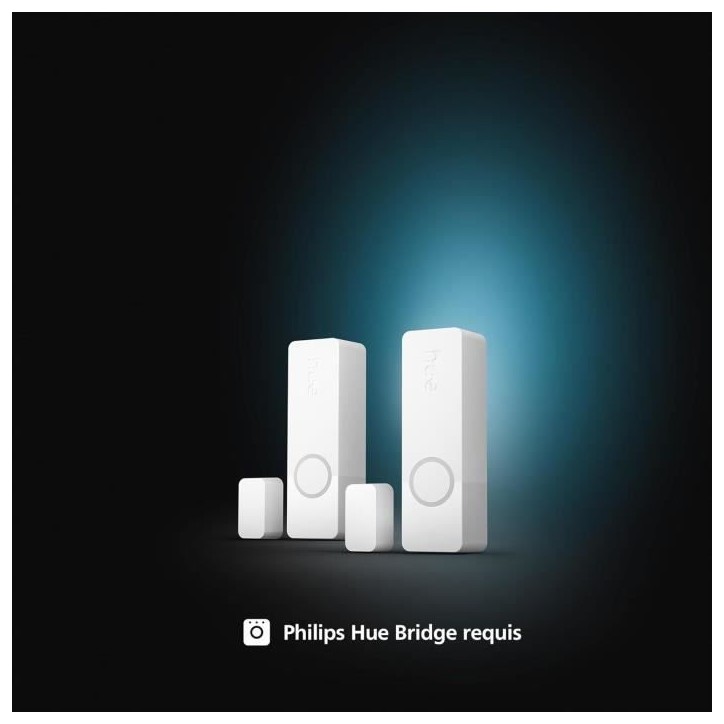 Capteurs de contact - Philips Hue - Secure - x 2 - Porte ou fenetre - Installation facile - Contrôle depuis l'application - Bla Capteurs de contact - Philips Hue - Secure - x 2 - Porte ou fenetre - Installation facile - Contrôle depuis l'application - Bla