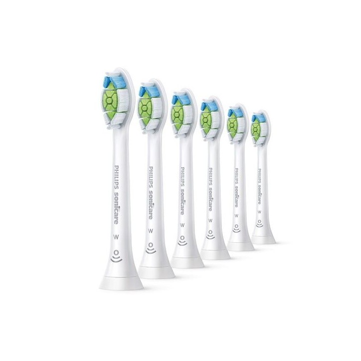 Brossette dentaire Philips Sonicare HX6066/87 Optimal White Lot de 6 Tetes de brosse a dents Brossette dentaire Philips Sonicare HX6066/87 Optimal White Lot de 6 Tetes de brosse a dents