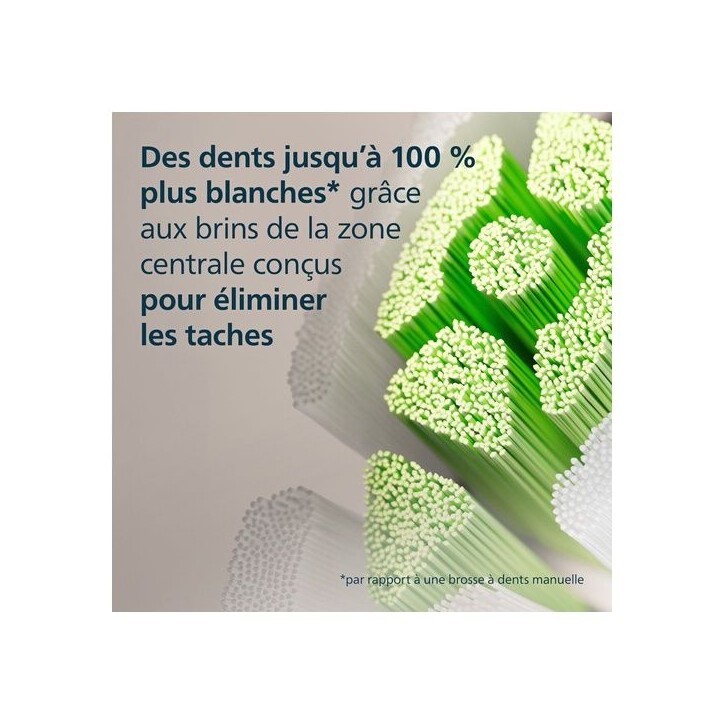 Brossette dentaire Philips Sonicare HX6066/87 Optimal White Lot de 6 Tetes de brosse a dents Brossette dentaire Philips Sonicare HX6066/87 Optimal White Lot de 6 Tetes de brosse a dents