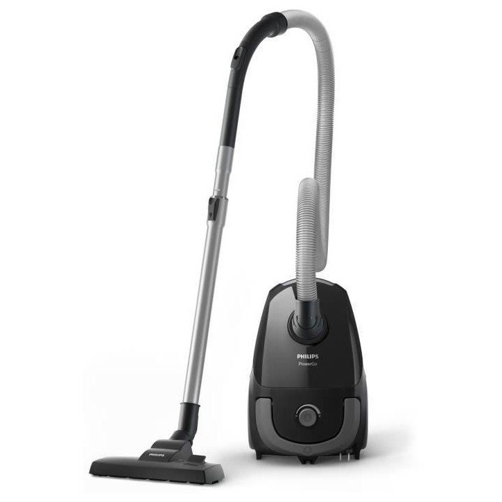 Aspirateur avec sac - PHILIPS - FC8289/09 - Série 2000 PowerGo - 900W - 77db - Gris anthracite Aspirateur avec sac - PHILIPS - FC8289/09 - Série 2000 PowerGo - 900W - 77db - Gris anthracite
