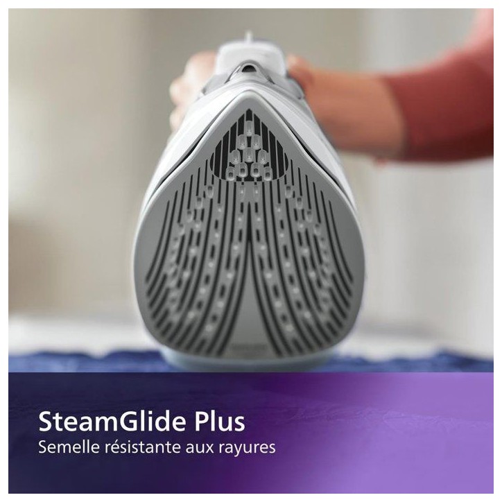 Fer a repasser - PHILIPS - DST5010/10 - Fer a vapeur Série 5000 - 40gr/min vapeur continue - 2400W - Blanc Fer a repasser - PHILIPS - DST5010/10 - Fer a vapeur Série 5000 - 40gr/min vapeur continue - 2400W - Blanc