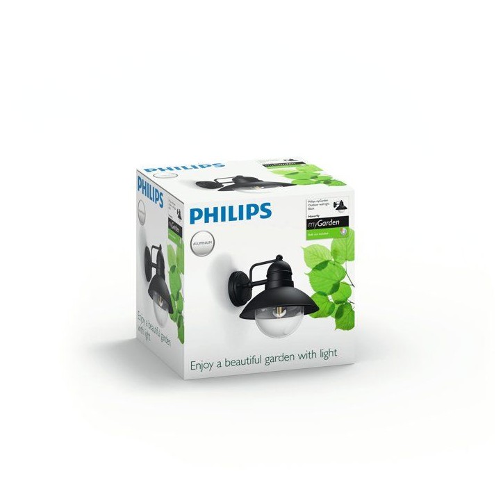 Lampe murale - PHILIPS - Hoverfly - Noir - IP44