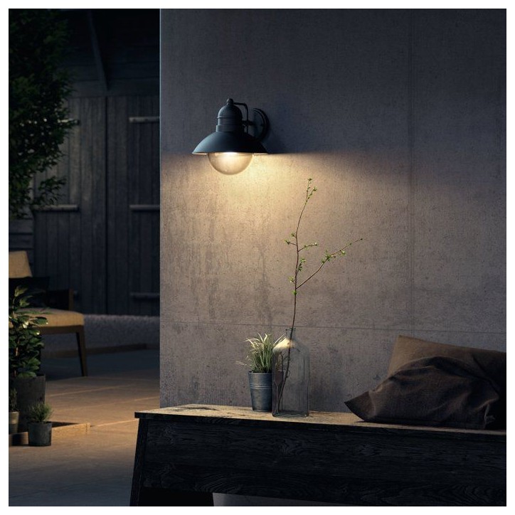 Lampe murale - PHILIPS - Hoverfly - Noir - IP44