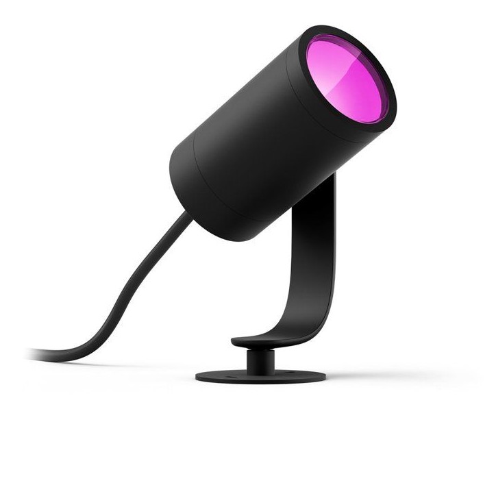 Projecteur de jardin - PHILIPS HUE - Lily - Lumiere blanche et colorée - Noir - Basse tension - Extension - IP67 Projecteur de jardin - PHILIPS HUE - Lily - Lumiere blanche et colorée - Noir - Basse tension - Extension - IP67