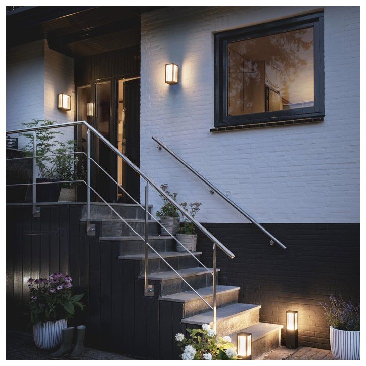 Applique murale - PHILIPS HUE - Impress - Lumiere blanche et colorée - Noir - Large - IP44 Applique murale - PHILIPS HUE - Impress - Lumiere blanche et colorée - Noir - Large - IP44