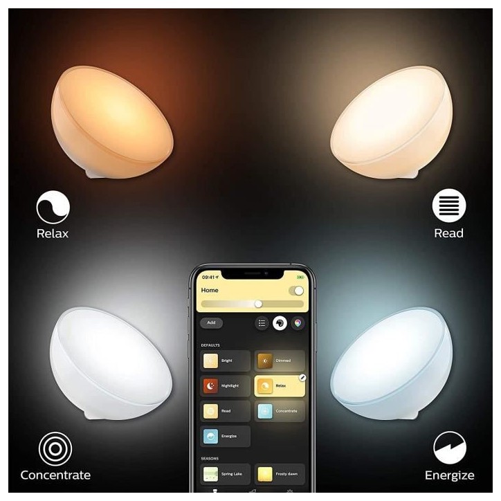 Lampe portable connectée Philips Hue Go White and Color - Compatible Bluetooth - Alexa, Google et Apple Homekit Lampe portable connectée Philips Hue Go White and Color - Compatible Bluetooth - Alexa, Google et Apple Homekit