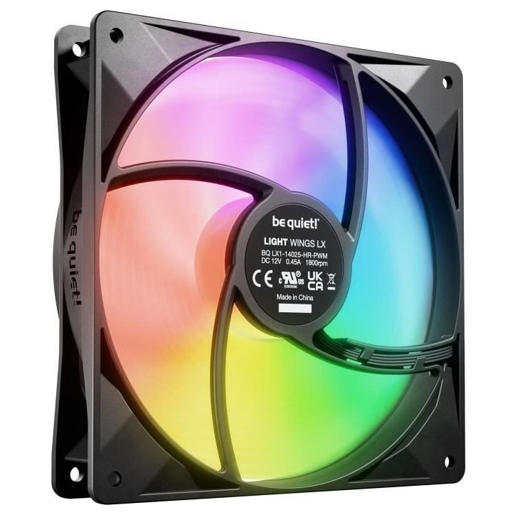 BE QUIET! - Light Wings LX - Ventilateur Boîtier - BL129 - 140 mm - PWM high - Speed BE QUIET! - Light Wings LX - Ventilateur Boîtier - BL129 - 140 mm - PWM high - Speed