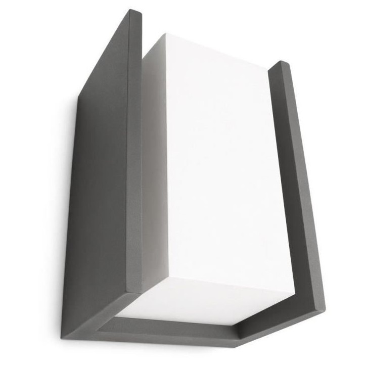 Applique murale Philips Bridge - Anthracite - 1x15W - LED Applique murale Philips Bridge - Anthracite - 1x15W - LED
