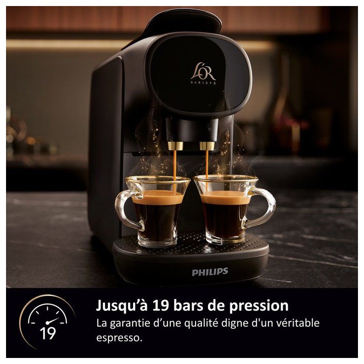 Cafetiere a capsules - PHILIPS L'OR BARISTA - LM9012/60 - machine a café Sublime - Noir Cafetiere a capsules - PHILIPS L'OR BARISTA - LM9012/60 - machine a café Sublime - Noir