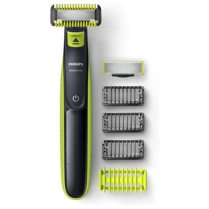 Rasoir éléctrique - PHILIPS - OneBlade - Lame double sens - Sabots inclus - autonomie de 30 min