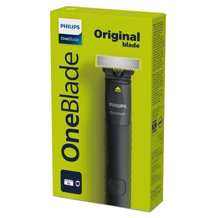 Rasoir éléctrique - PHILIPS - OneBlade - Lame double sens - Sabots inclus - autonomie de 30 min