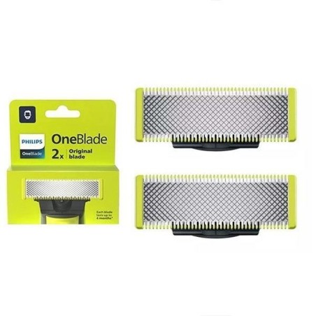 Lames de Rechange - PHILIPS - QP220/51 OneBlade - Acier Inoxydable, 4