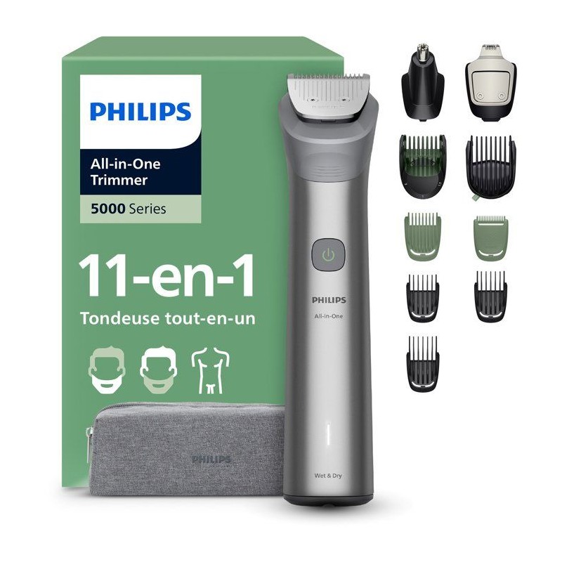 Tondeuse multifonction 11-en-1 étanche - PHILIPS - Series 5000 MG5941