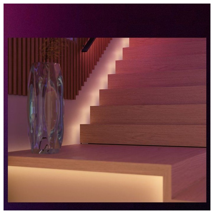 Ruban LED - Philips Hue - Flux - 4 m - Chromasync - Éclairage coloré et blanc naturel intense - 1200 lumens Ruban LED - Philips Hue - Flux - 4 m - Chromasync - Éclairage coloré et blanc naturel intense - 1200 lumens