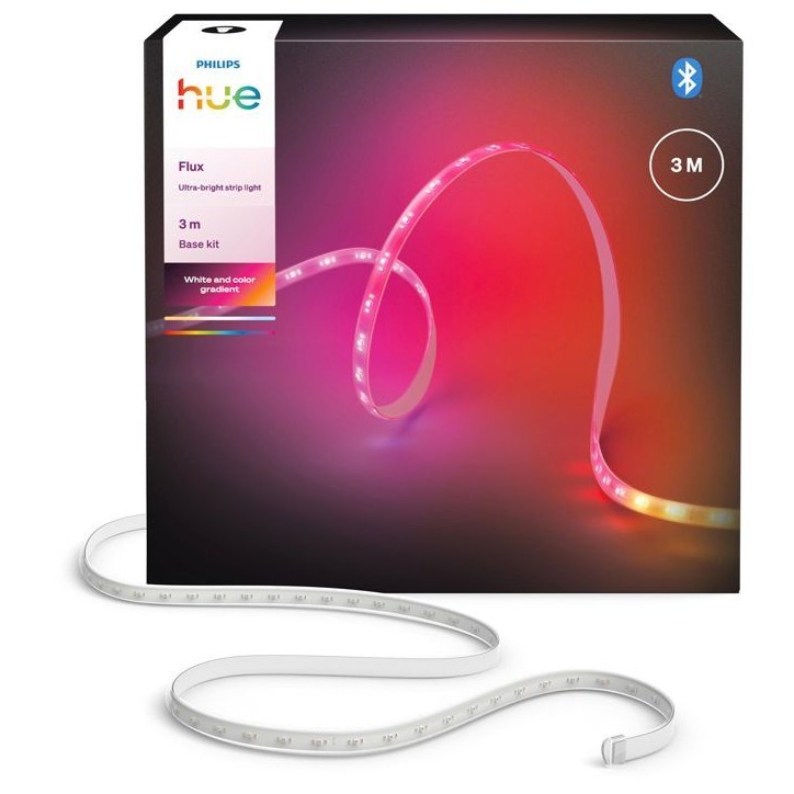 Ruban LED - PHILIPS HUE - Flux ultra lumineux - 3 metres - 2900 lm - Ambiance de couleur intérieur - Ajustable Ruban LED - PHILIPS HUE - Flux ultra lumineux - 3 metres - 2900 lm - Ambiance de couleur intérieur - Ajustable