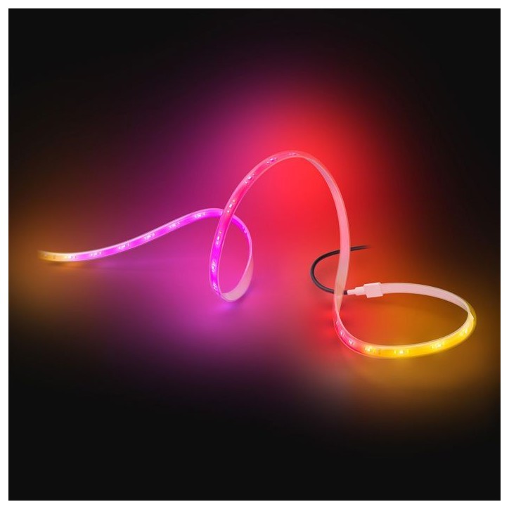 Ruban LED - PHILIPS HUE - Flux extérieur - 5 metres - 3000 lm - Ambiance - Ajustable - Résistant Ruban LED - PHILIPS HUE - Flux extérieur - 5 metres - 3000 lm - Ambiance - Ajustable - Résistant