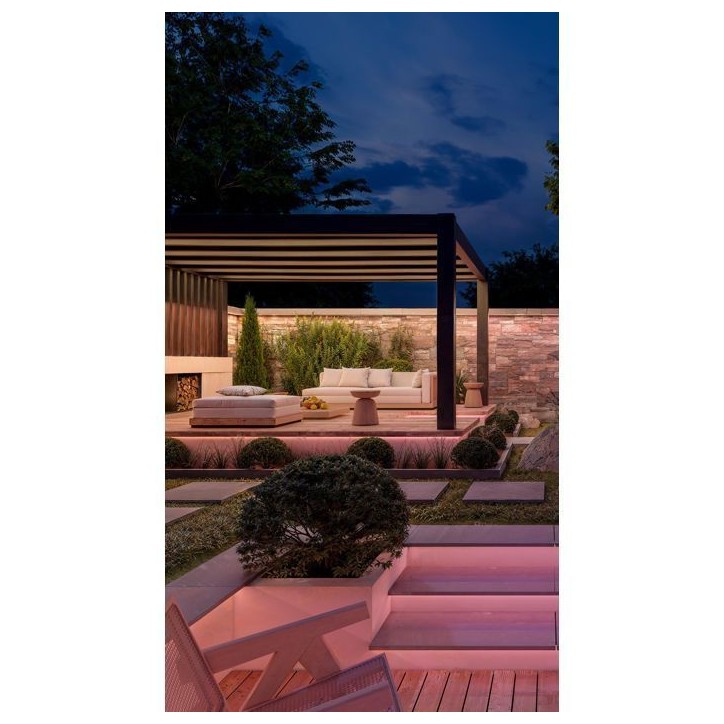 Ruban LED - PHILIPS HUE - Flux extérieur - 5 metres - 3000 lm - Ambiance - Ajustable - Résistant Ruban LED - PHILIPS HUE - Flux extérieur - 5 metres - 3000 lm - Ambiance - Ajustable - Résistant