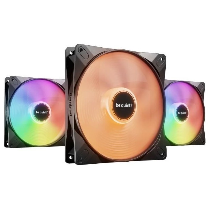 BE QUIET! - Light Wings LX - Ventilateur Boîtier - BL130 - 140 mm - PWM high - Speed Triple - Pack