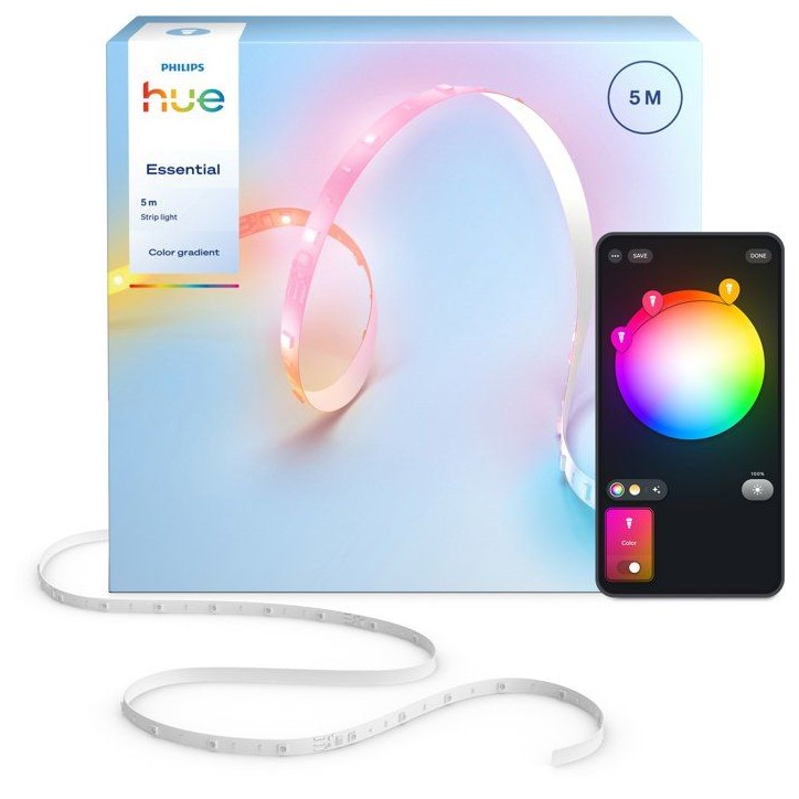 Ruban LED - Philips Hue - Essential - 5 m - Commande vocale Ruban LED - Philips Hue - Essential - 5 m - Commande vocale