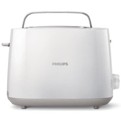 Grille-pain - PHILIPS - HD2581/00 - Toaster collection Daily - 2 fentes - 830W - Blanc