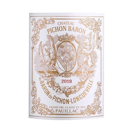 Château Pichon Baron 2018 Pauillac - Vin rouge de Bordeaux