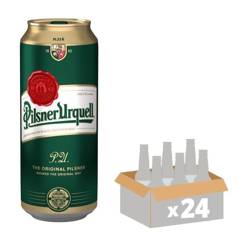 Biere Pilsner Urquell - Canettes 24 x 50 cl - 4,4°