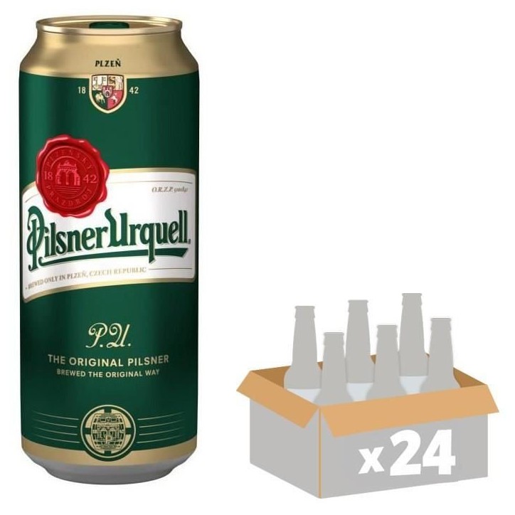 Biere Pilsner Urquell - Canettes 24 x 50 cl - 4,4°