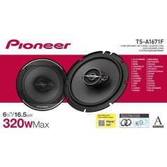 Haut-parleurs voiture coaxiaux 3 voies - PIONEER - TS-A1671F - 16,5 cm