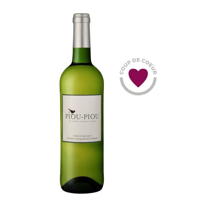 Piou Piou des Vignes Côtes de Gascogne - Vin blanc sec 2023