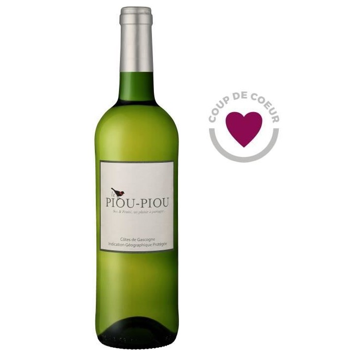 Piou Piou des Vignes Côtes de Gascogne - Vin blanc sec 2023
