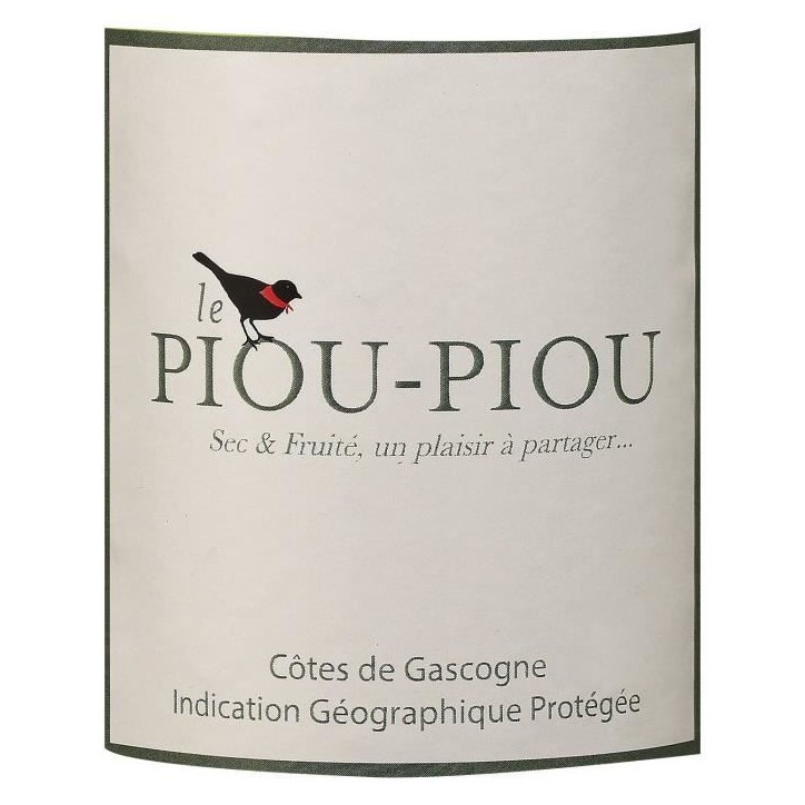 Piou Piou des Vignes Côtes de Gascogne - Vin blanc sec 2023