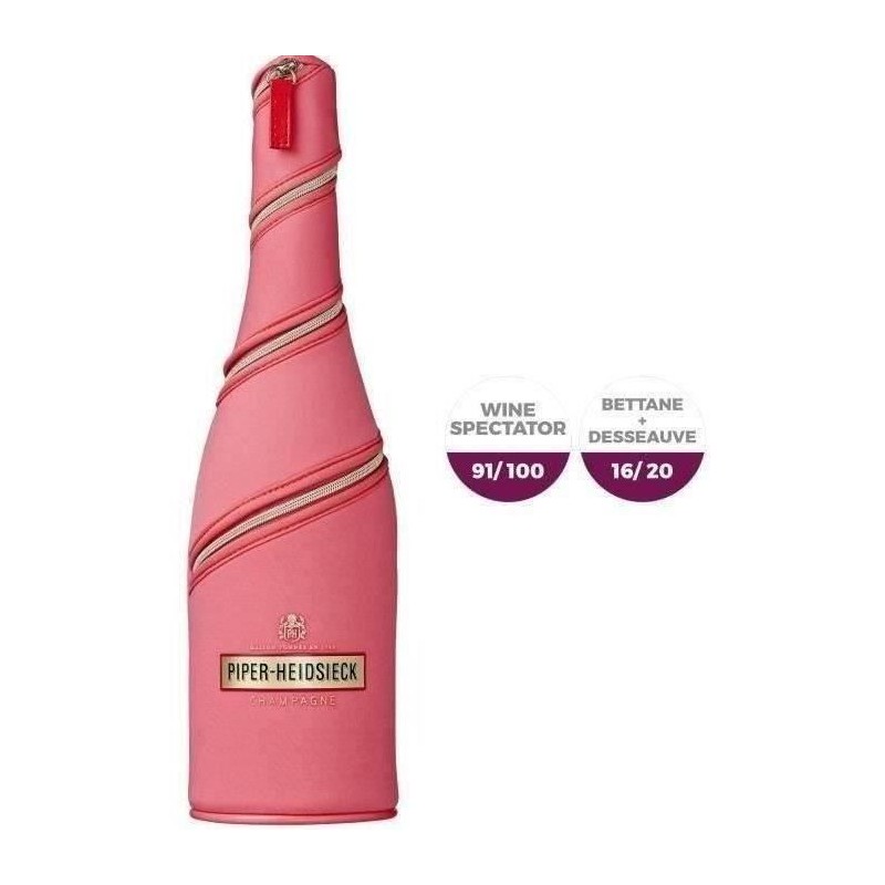 Champagne Piper Heidsieck Rosé Sauvage ave étui Jacket Dash