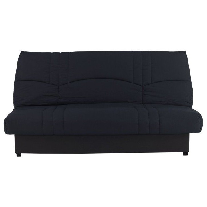 Canapé convertible Clic-clac - 3 places - Tissu Noir - 190 x 90 x 92 cm - PIXIE Canapé convertible Clic-clac - 3 places - Tissu Noir - 190 x 90 x 92 cm - PIXIE