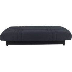 Canapé convertible Clic-clac - 3 places - Tissu Noir - 190 x 90 x 92