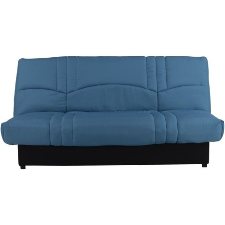 Banquette Clic-clac - 3 places - Tissu Bleu canard - 190 x 90 x 92 cm