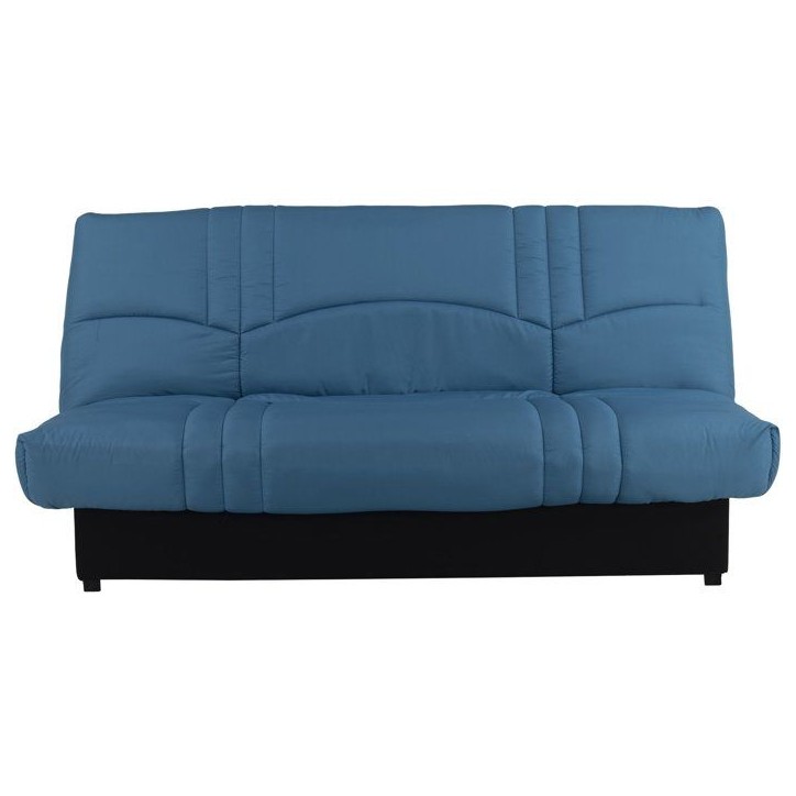 Banquette Clic-clac - 3 places - Tissu Bleu canard - 190 x 90 x 92 cm - PIXIE Banquette Clic-clac - 3 places - Tissu Bleu canard - 190 x 90 x 92 cm - PIXIE