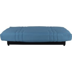 Banquette Clic-clac - 3 places - Tissu Bleu canard - 190 x 90 x 92 cm