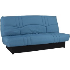 Banquette Clic-clac - 3 places - Tissu Bleu canard - 190 x 90 x 92 cm