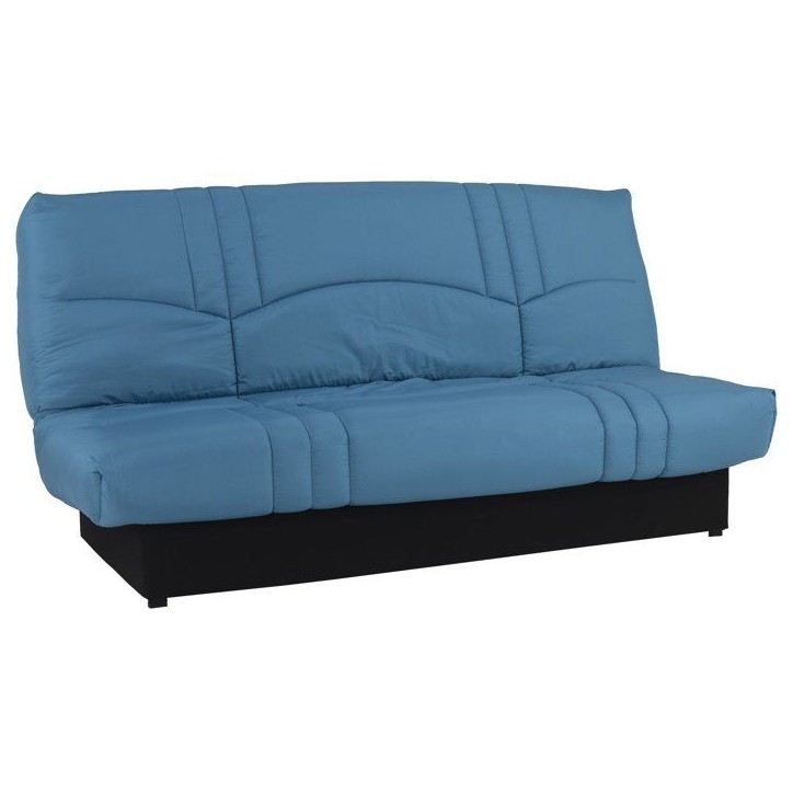 Banquette Clic-clac - 3 places - Tissu Bleu canard - 190 x 90 x 92 cm - PIXIE Banquette Clic-clac - 3 places - Tissu Bleu canard - 190 x 90 x 92 cm - PIXIE