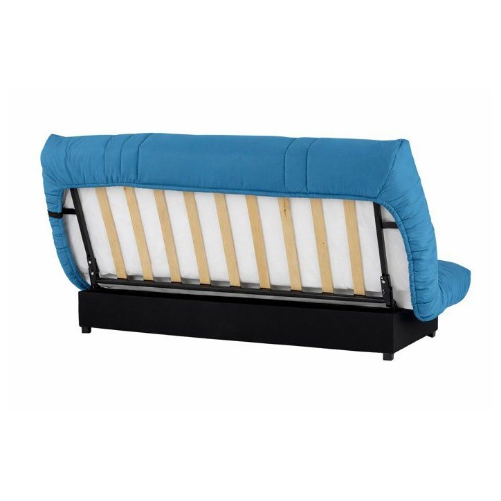 Banquette Clic-clac - 3 places - Tissu Bleu canard - 190 x 90 x 92 cm - PIXIE Banquette Clic-clac - 3 places - Tissu Bleu canard - 190 x 90 x 92 cm - PIXIE