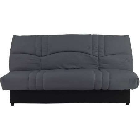 Canapé convertible Clic-clac - 3 places - Tissu Gris Anthracite - 190